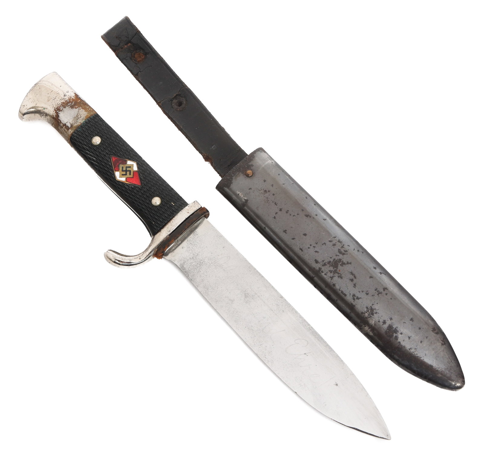 WWII GERMAN HITLER YOUTH MOTTO KNIFE by EMIL VOOS (1 of 17)