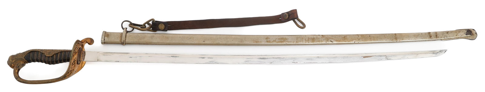 WWII IMPERIAL JAPANESE TYPE 19 KYU-GUNTO SWORD (1 of 16)