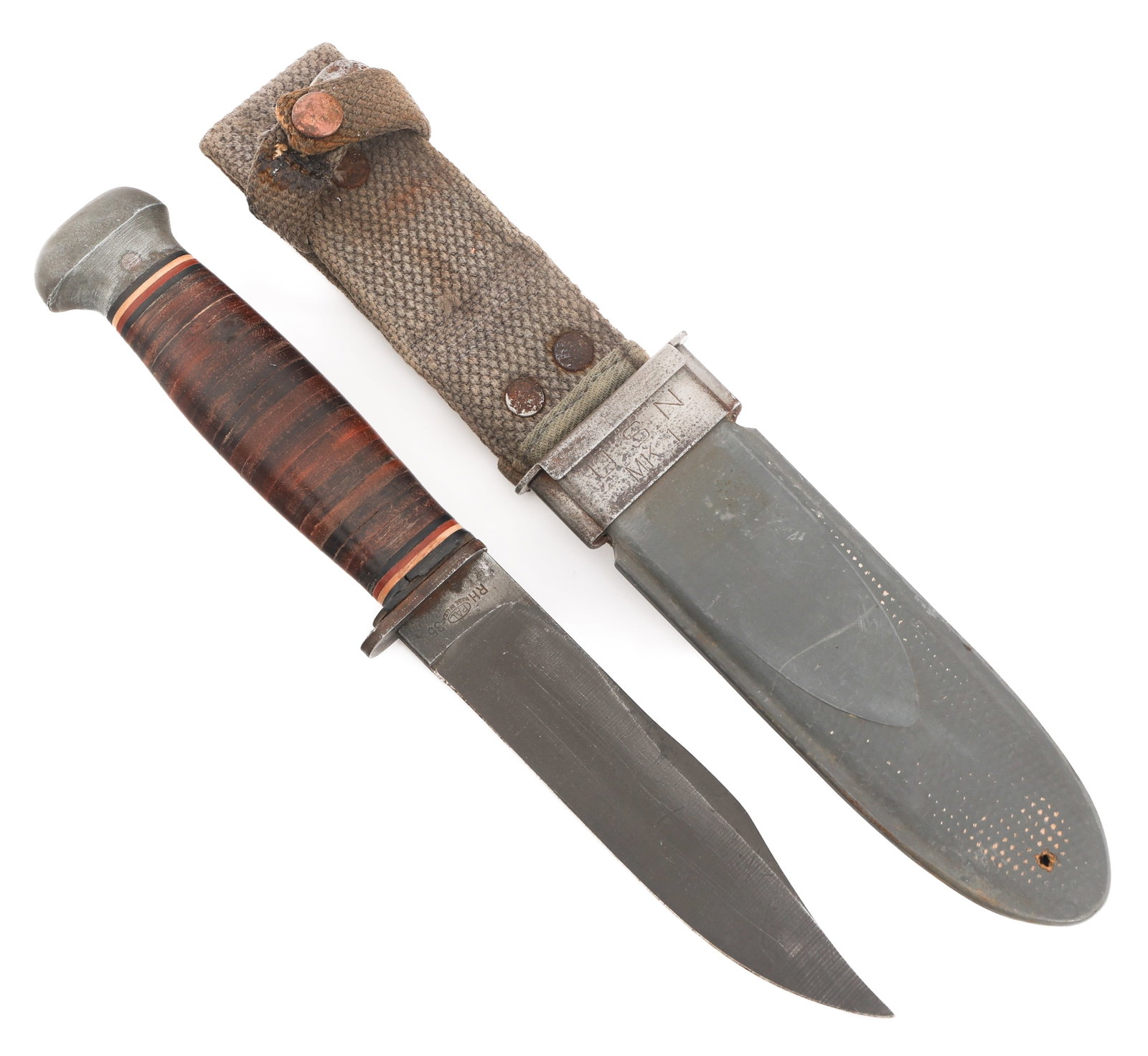 WWII US NAVY MARK I UTILITY KNIFE by PAL RH35 (1 of 17)