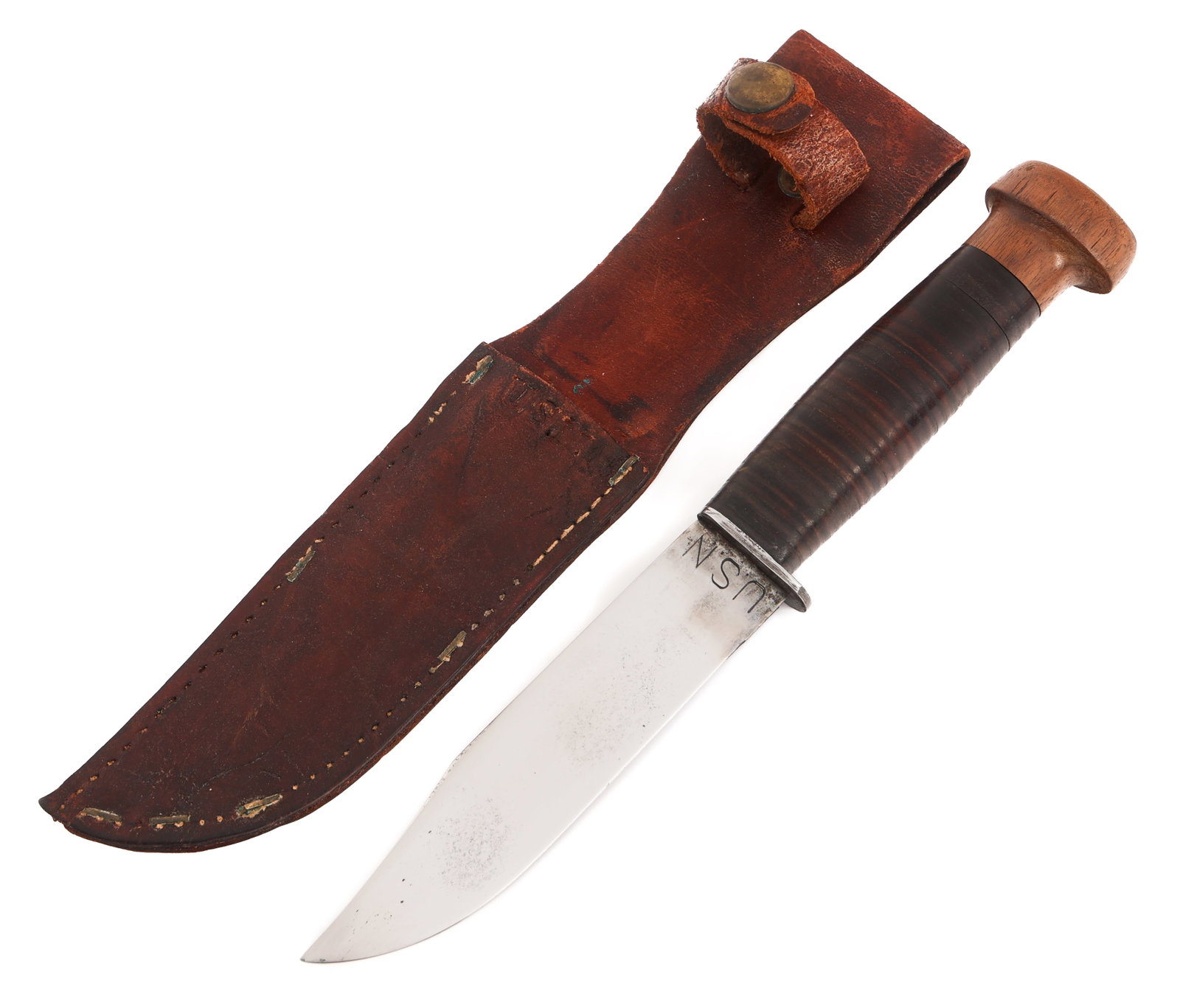 WWII US NAVY MARK I UTILITY KNIFE by GENEVA FORGE (1 of 17)