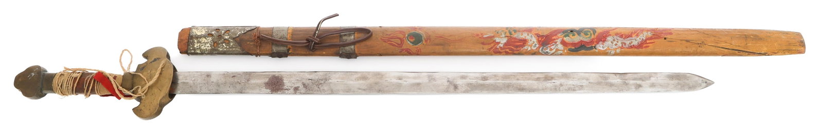 WWII US PACIFIC THEATER MADE SWORD WITH SCABBARD (1 of 16)