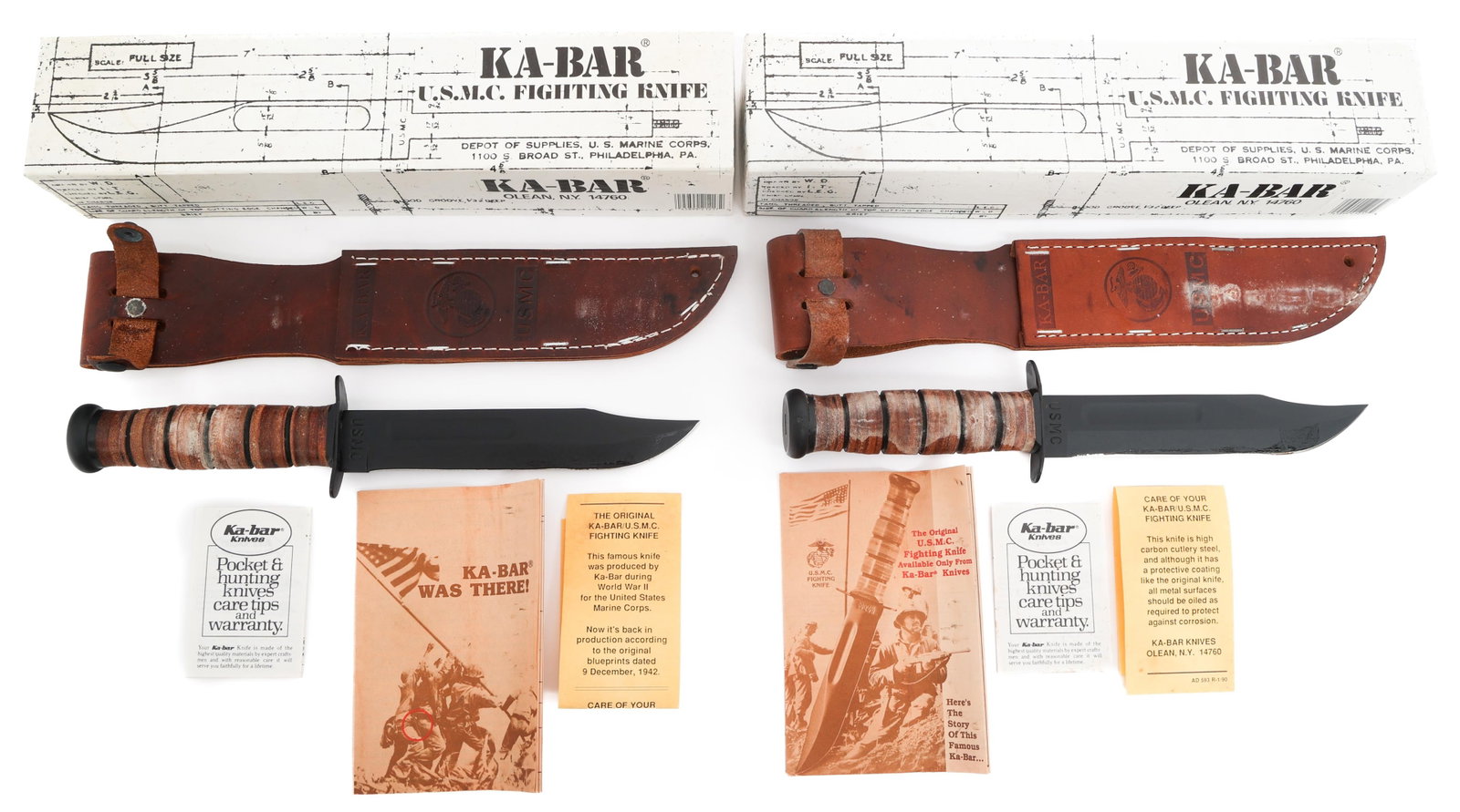 COLD WAR USMC KA-BAR MkII FIGHTING KNIVES (1 of 18)