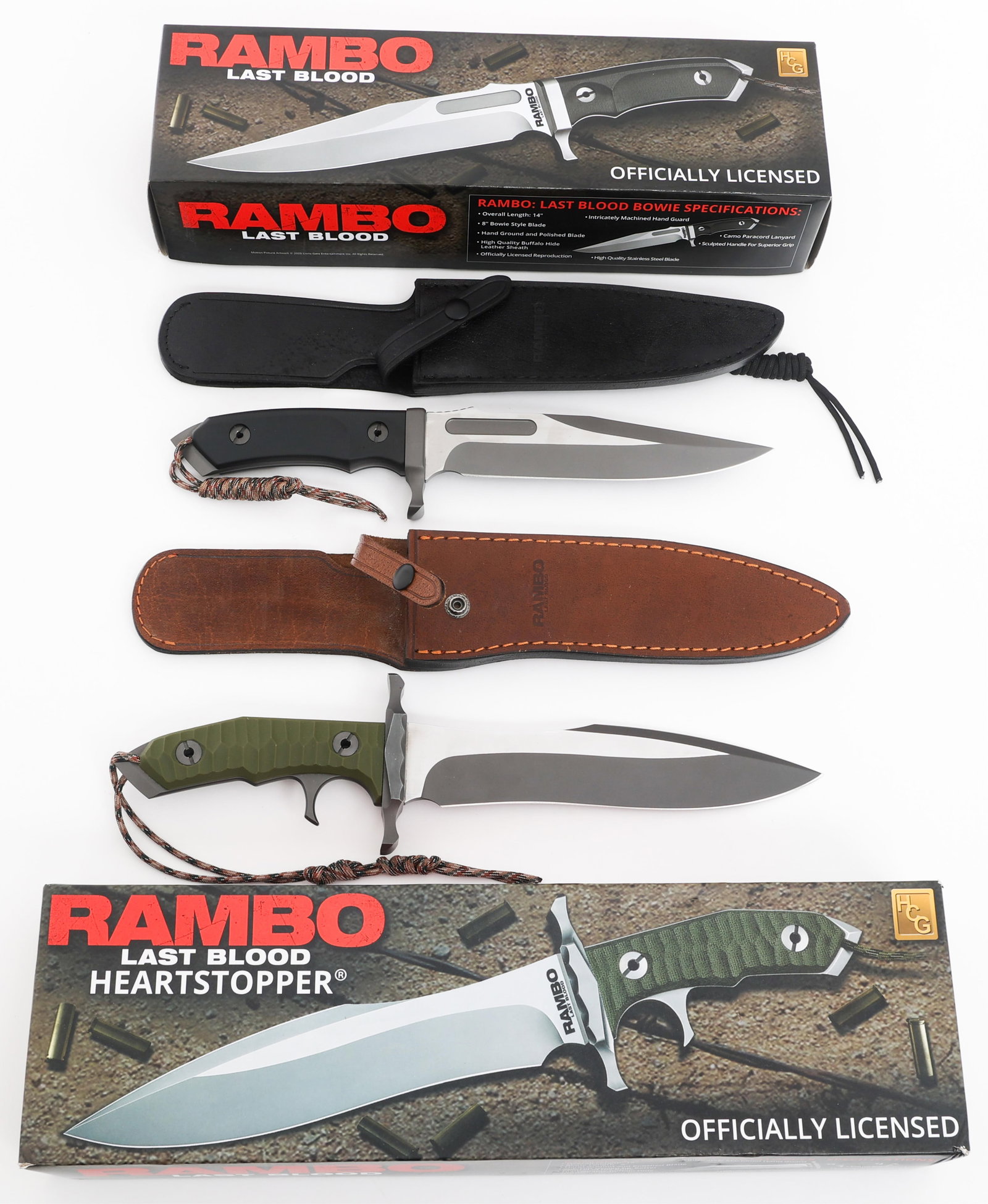 RAMBO LAST BLOOD HEART STOPPER & BOWIE KNIVES (1 of 17)