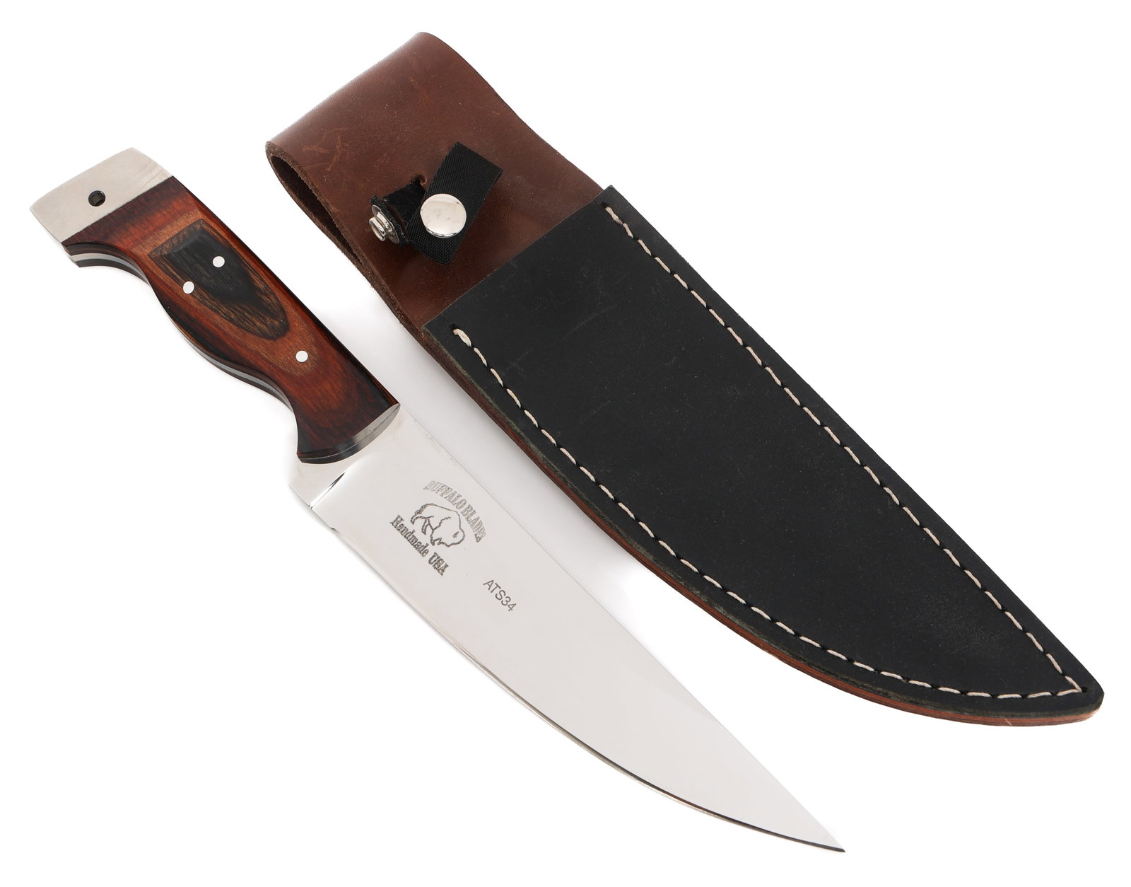 BUFFALO BLADES HUNTER KNIFE WITH SHEATH (1 of 15)