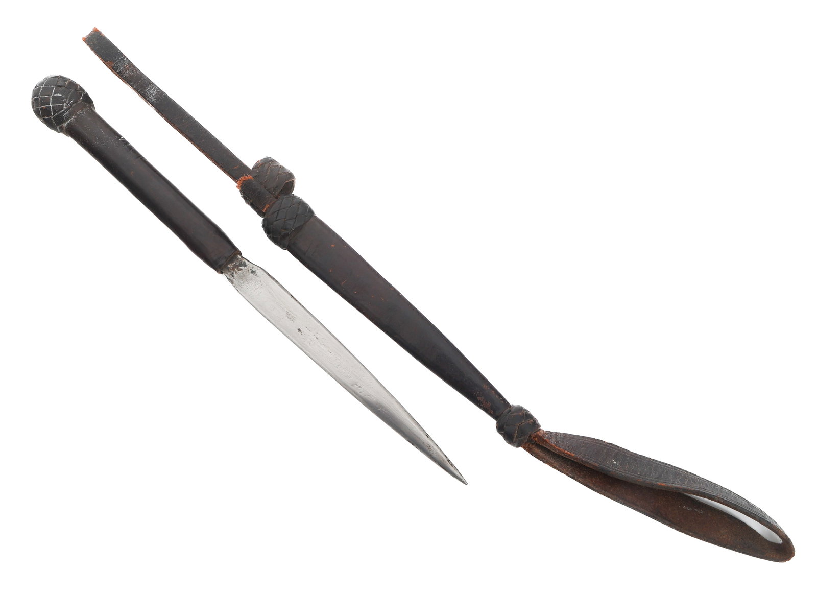 WEST AFRICAN DAGGER WITH SHEATH (1 of 14)