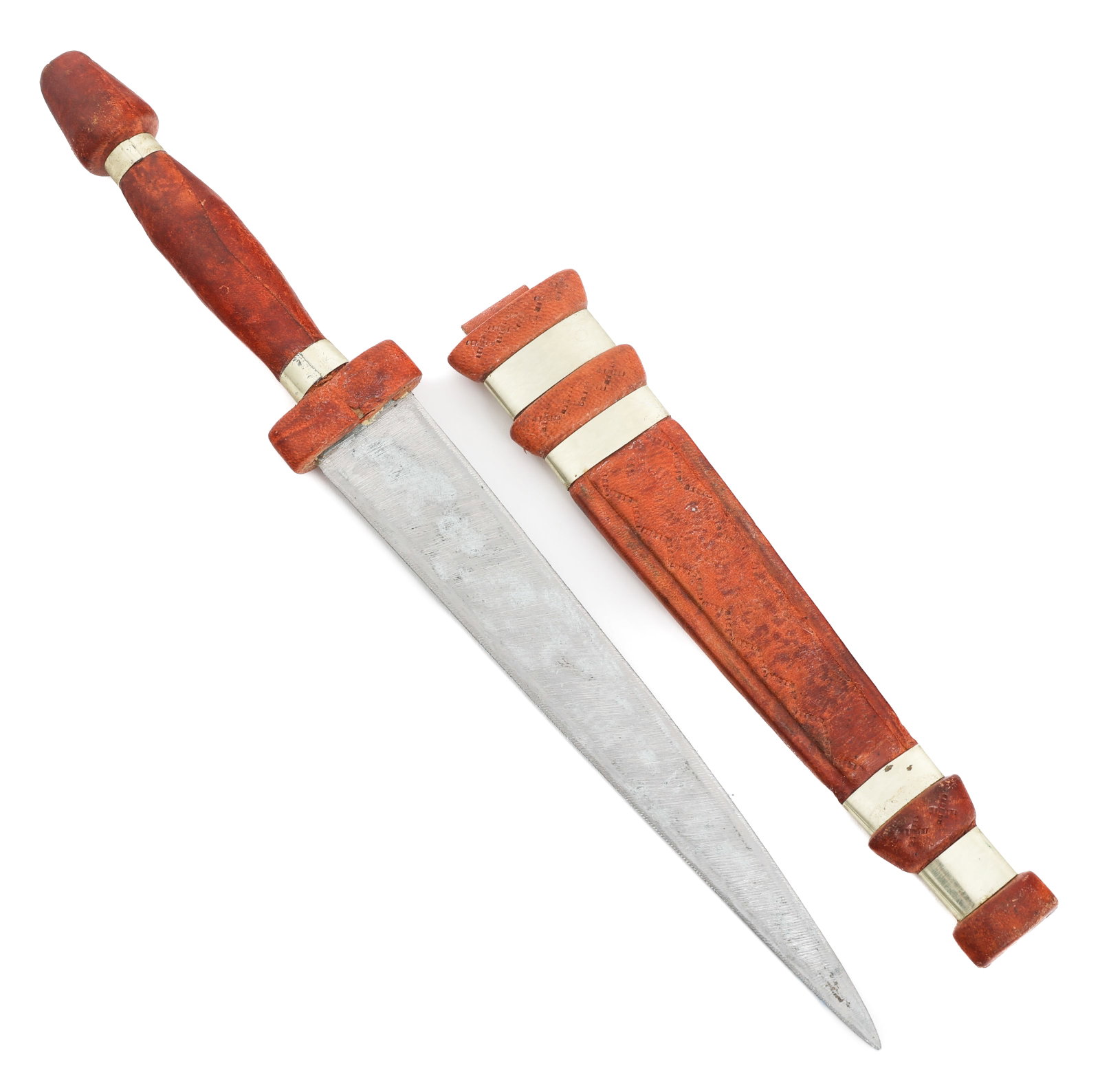 19th C. DAGGER WITH SCABBARD (1 of 14)