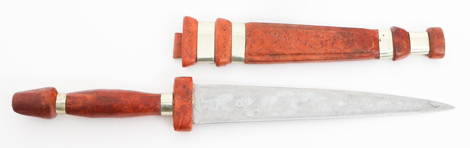 19th C. DAGGER WITH SCABBARD - 5