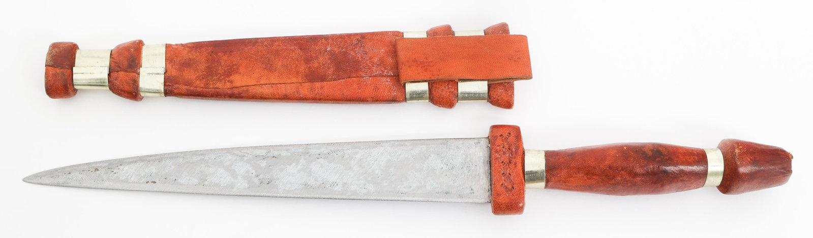 19th C. DAGGER WITH SCABBARD - 6
