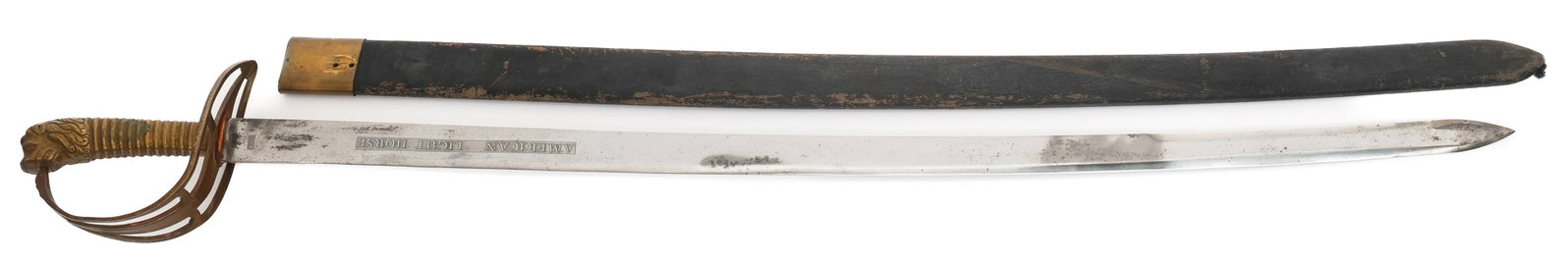 REEACTOR AMERICAN LIGHT HORSE SWORD WITH SCABBARD (1 of 18)