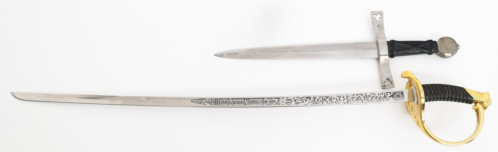 MODERN REENACTOR USN SWORD & DAGGER - 12