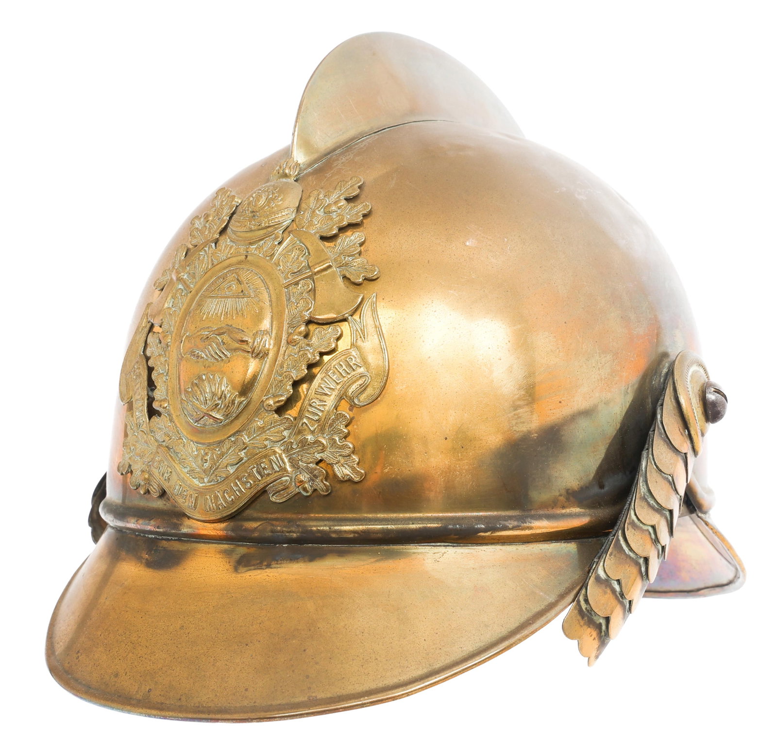 19th C. IMPERIAL GERMAN FIRE BRIGADE HELMET (1 of 12)