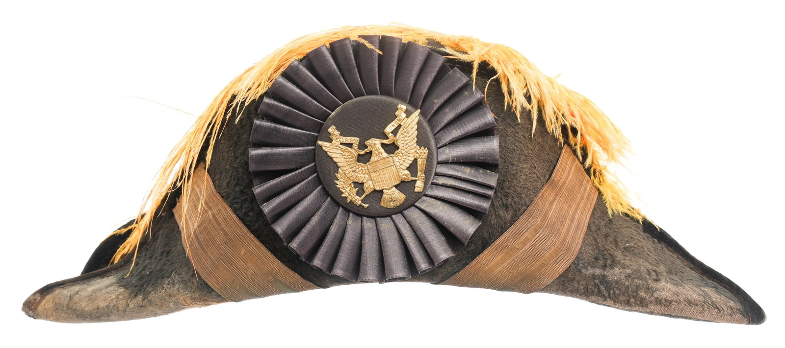 EARLY 20TH C. US ARMY OFFICER'S BICORNE HAT (1 of 8)
