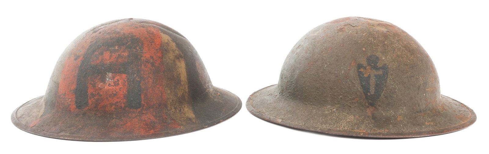 WWI US ARMY M1917 COMBAT HELMETS (1 of 16)