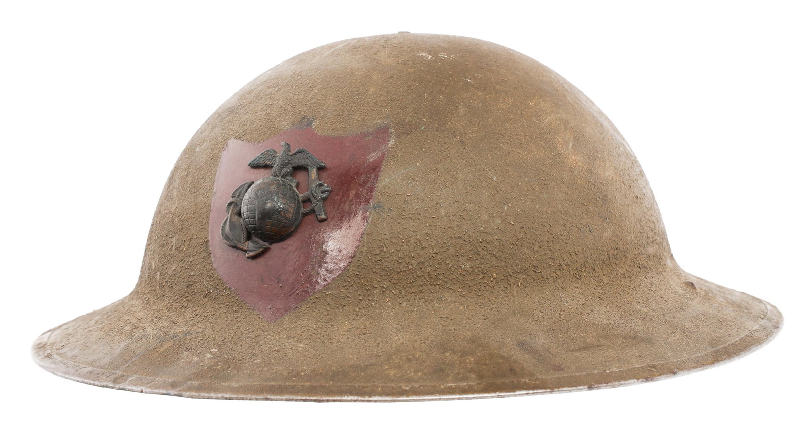 WWI USMC 15th SEPARATE BTN M1917 COMBAT HELMET