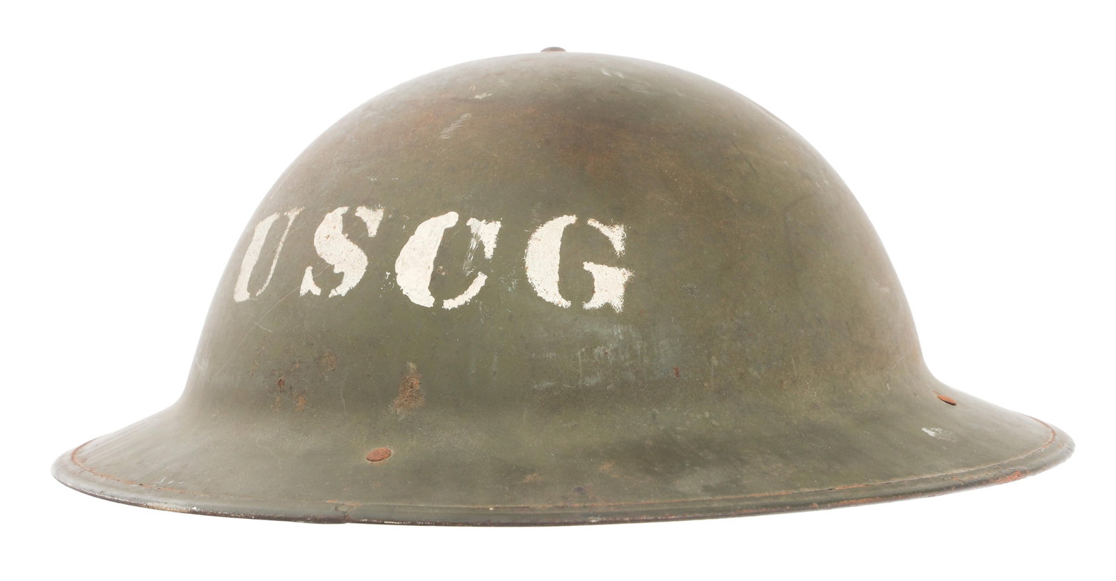 WWI US COAST GUARD M1917 COMBAT HELMET