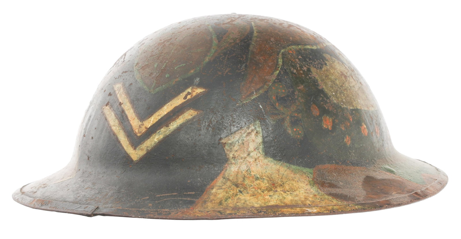 WWI US M1917 14th ENGINEERS COMBAT HELMET (1 of 14)