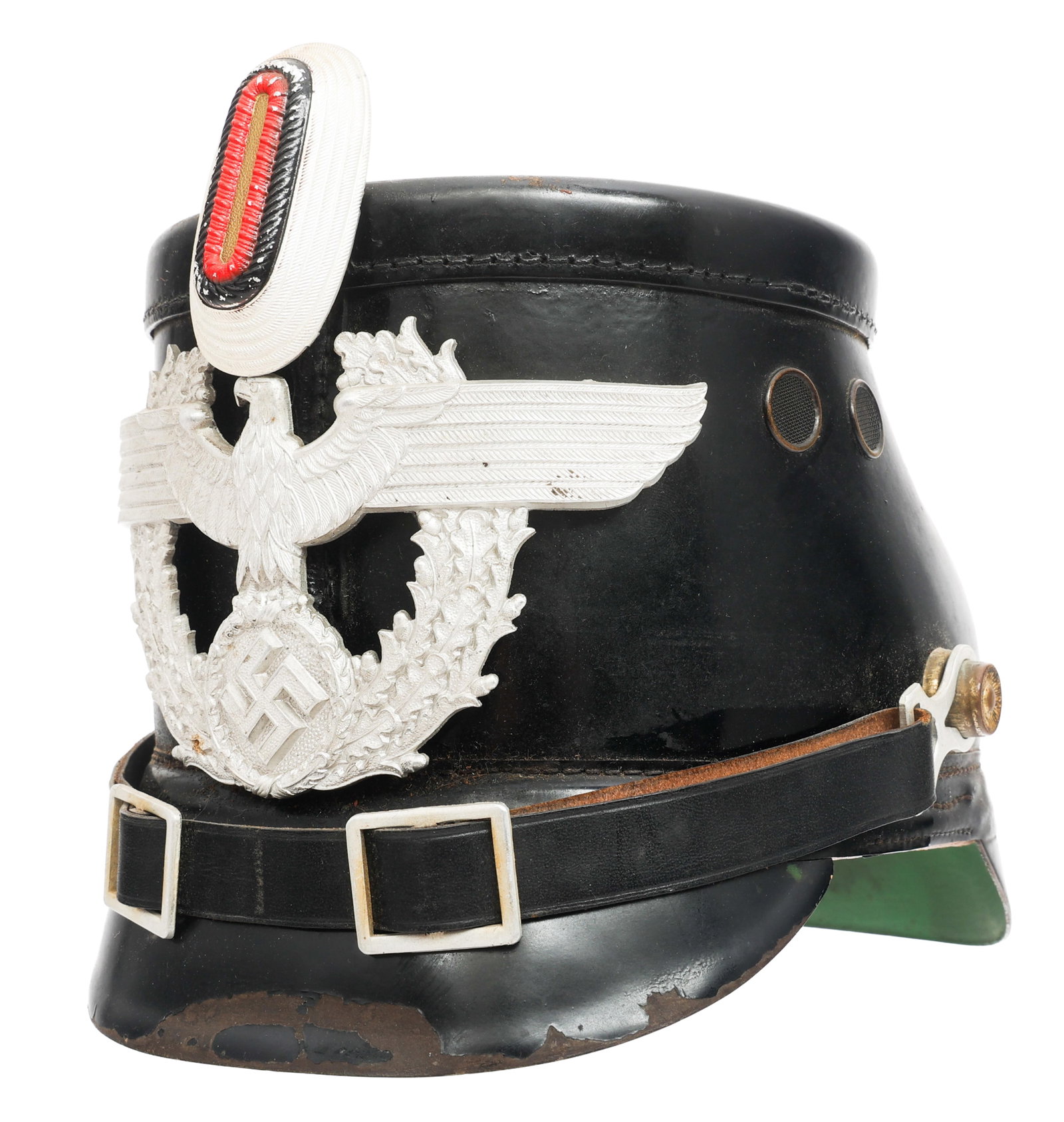 WWII GERMAN POLICE EM/NCO SHAKO