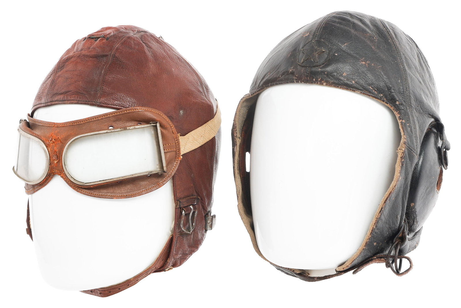 WWII LUFTWAFFE & IMPERIAL JAPANESE FLIGHT HELMETS