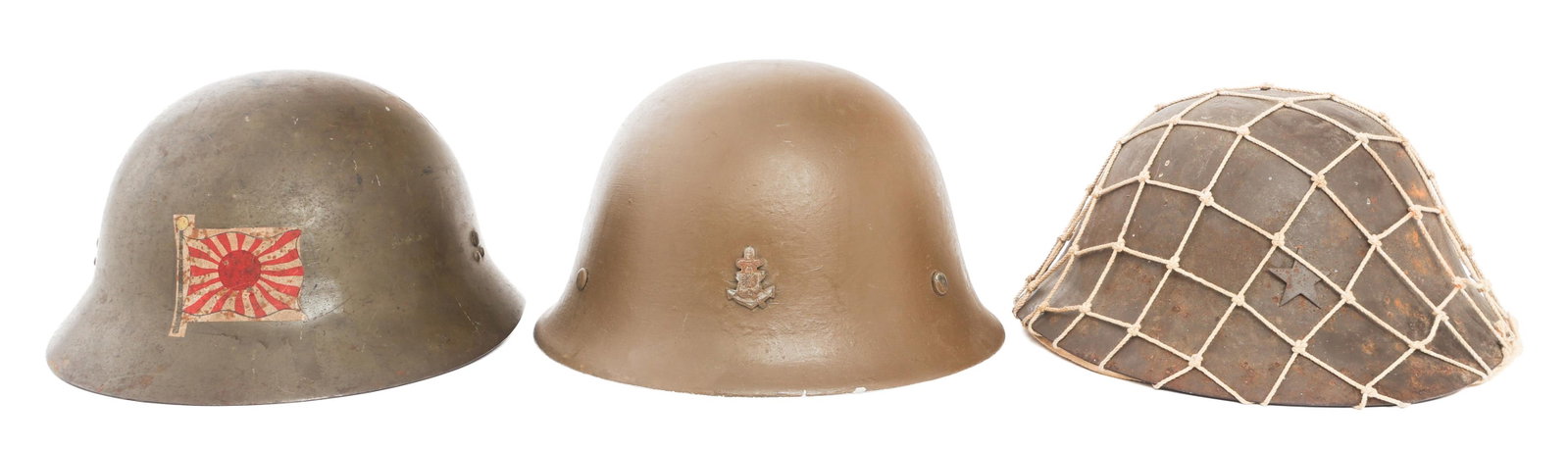 WWII IMPERIAL JAPANESE CIVIL DEFENSE HELMETS (1 of 19)