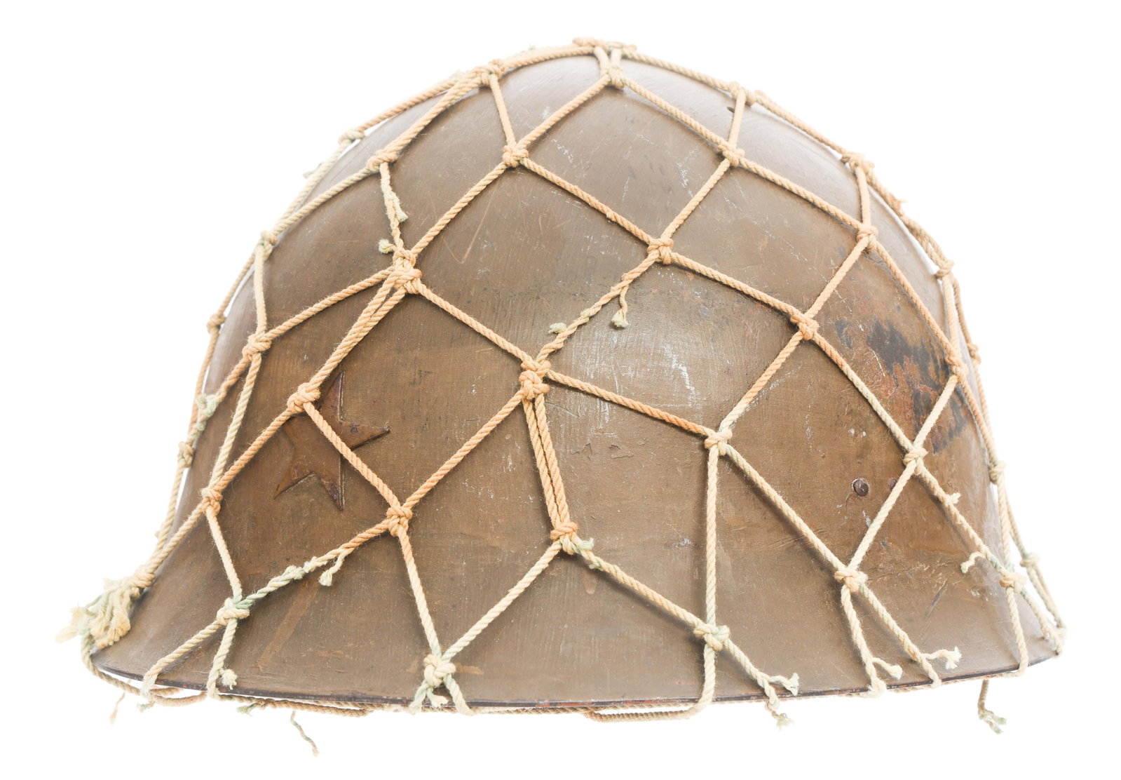 WWII IMPERIAL JAPANESE ARMY TYPE 90 COMBAT HELMET (1 of 12)