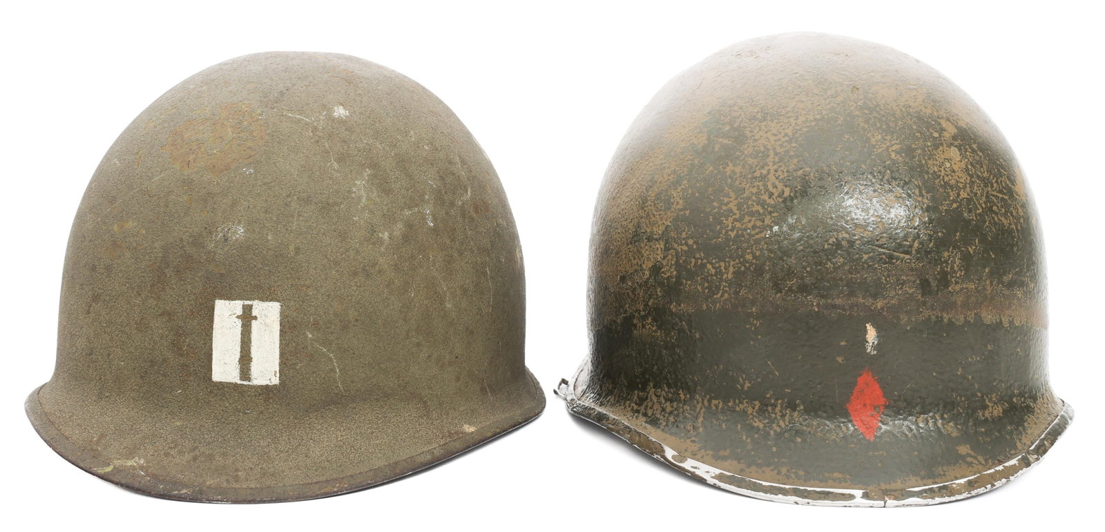 WWII US ARMY M1 HELMET SHELLS (1 of 14)
