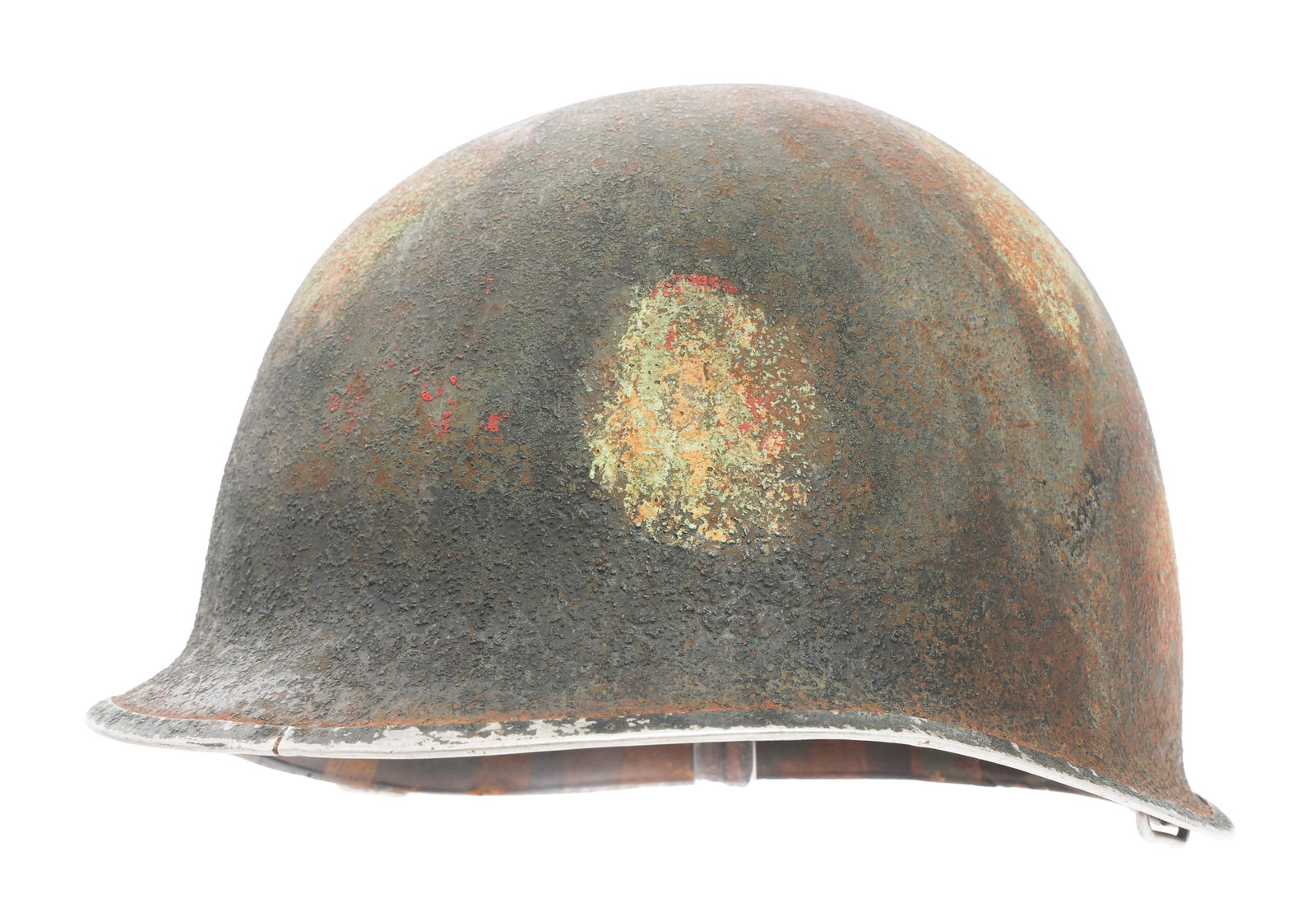WWII US ARMY FIXED BALE M1 COMBAT HELMET