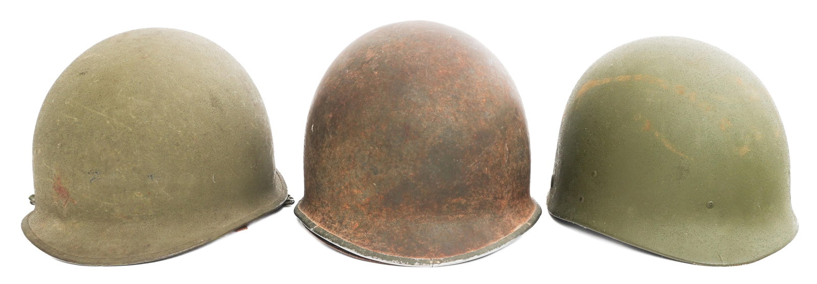 WWII - COLD WAR US ARMY M1 COMBAT HELMETS & LINER (1 of 19)