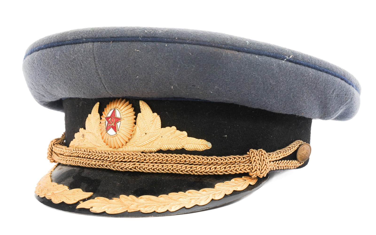 1950s SOVIET SPECIAL TROOPS OFFICER VISOR CAP (1 of 11)