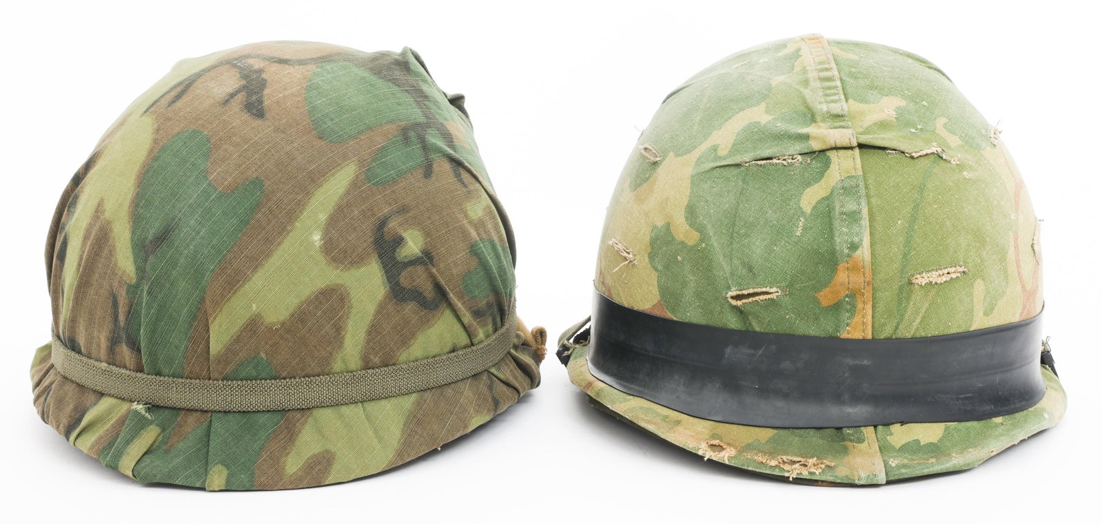 VIETNAM WAR US ARMY M1 & M1C COMBAT HELMETS (1 of 15)