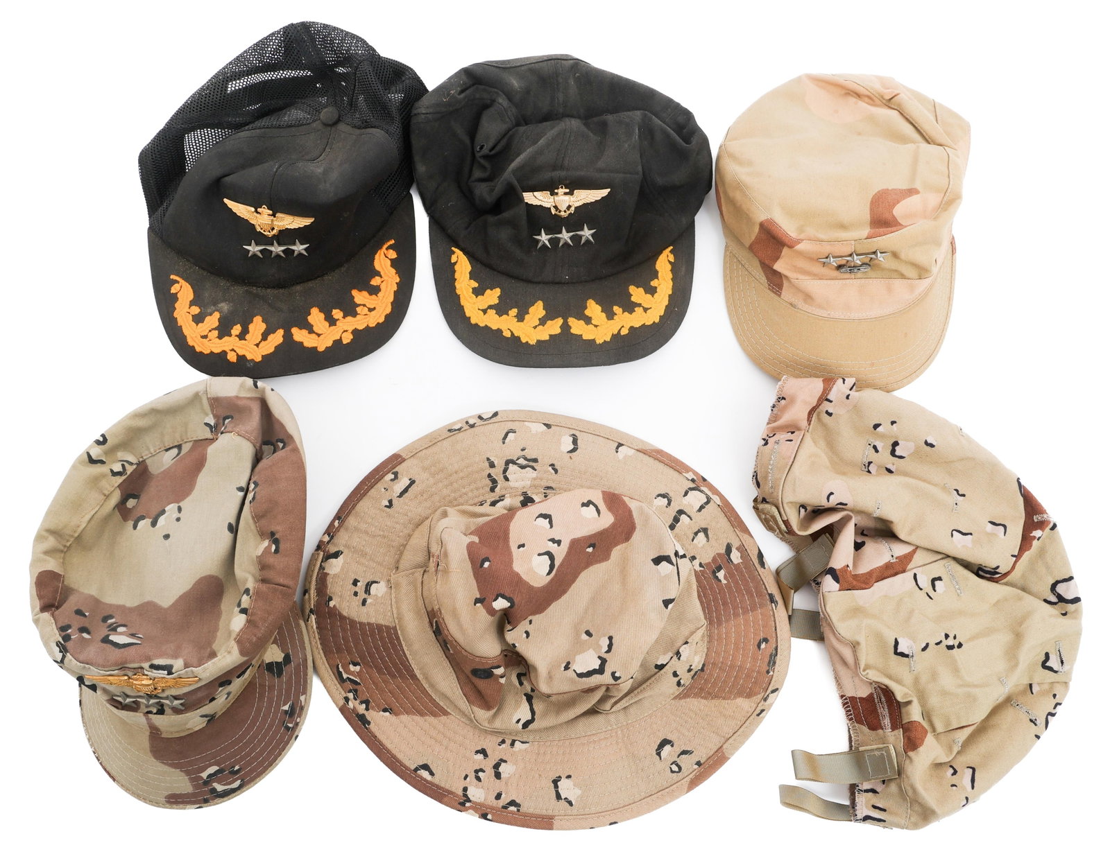 US DESERT STORM BOONIE, PATROL & BALL CAPS (1 of 18)