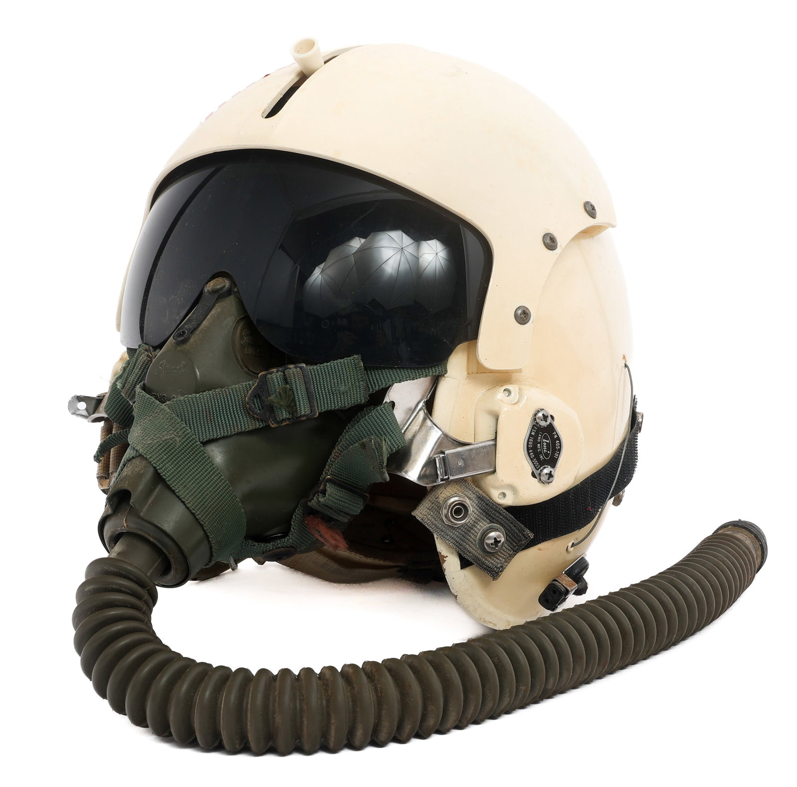 COLD WAR US HGU-2A/P FLIGHT HELMET & OXYGEN MASK (1 of 16)
