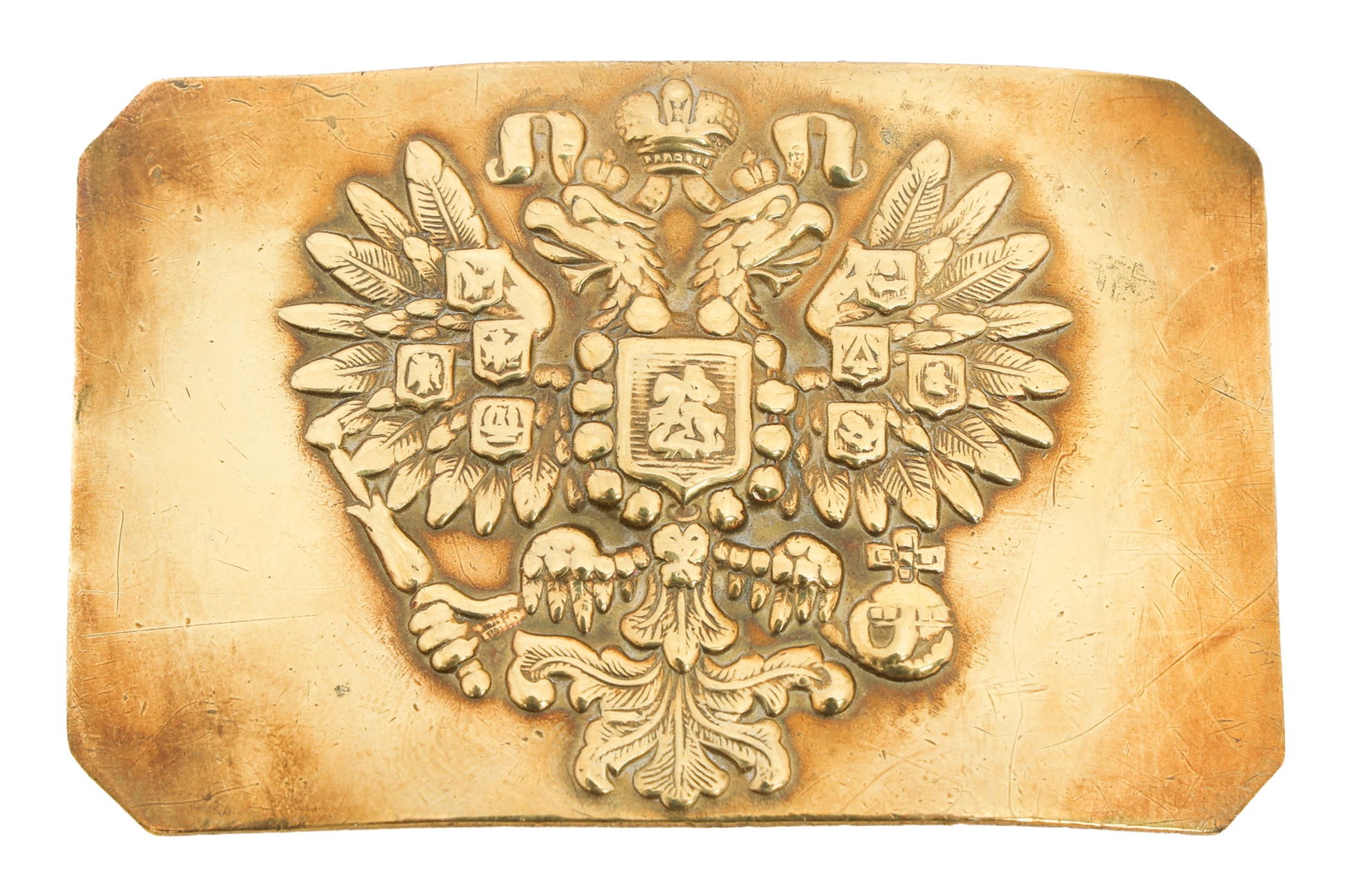 IMPERIAL RUSSIAN ARMY BRASS BELT BUCKLE