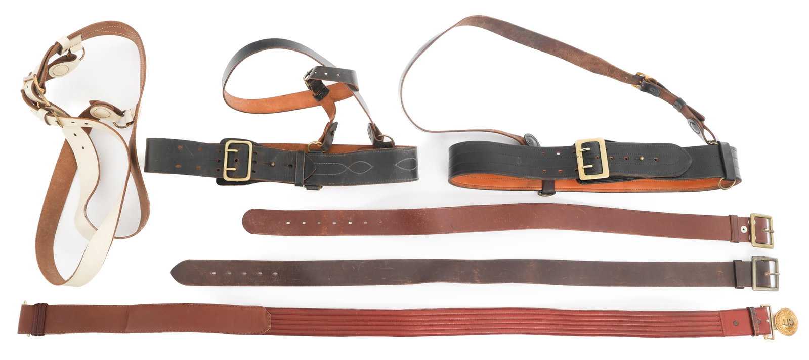 US ARMED FORCES SAM BROWNE BELTS & LEATHER BELTS (1 of 13)