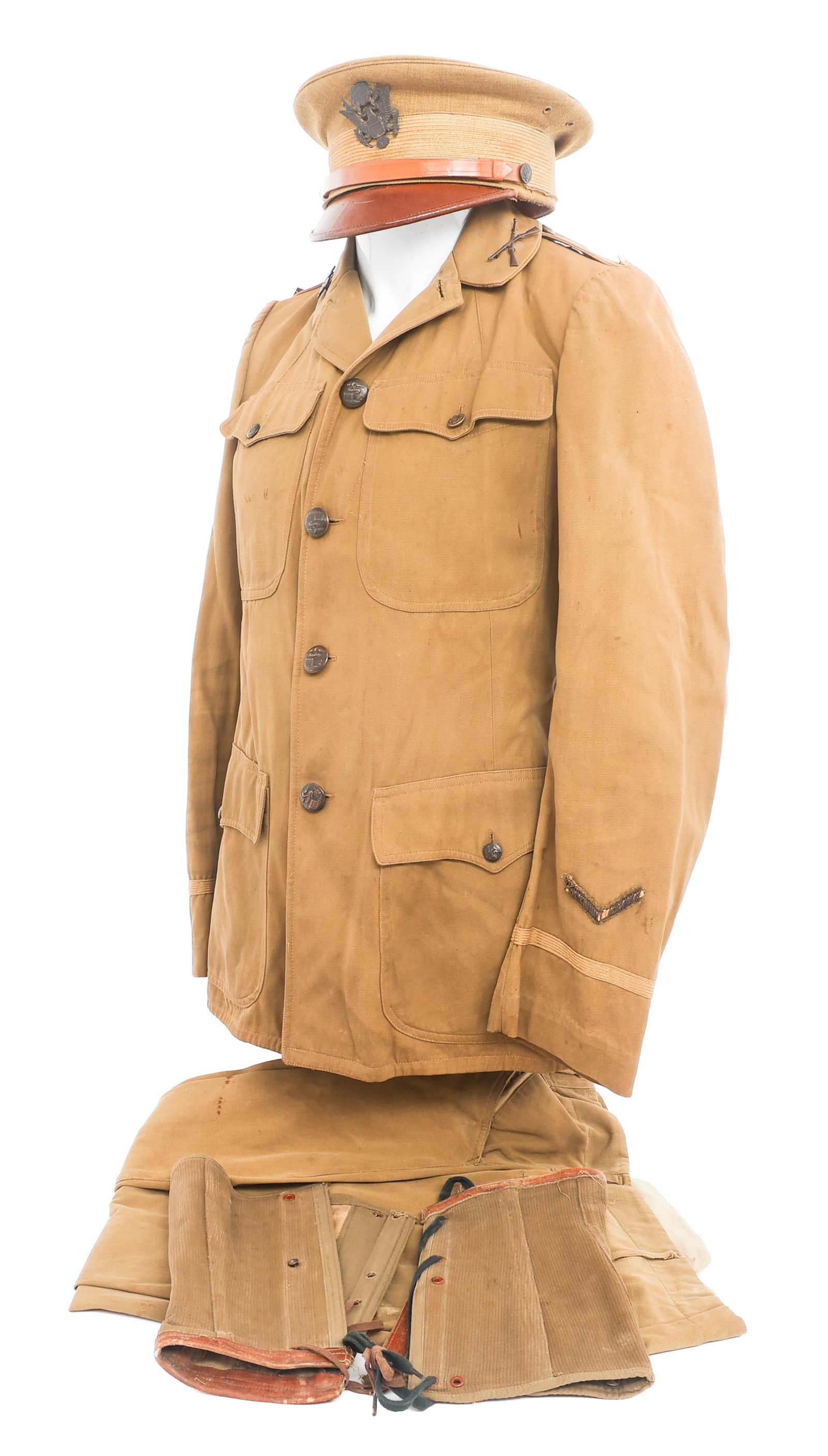 POST WWI US ARMY MODIFIED M1912 OFFICER UNIFORM (1 of 20)
