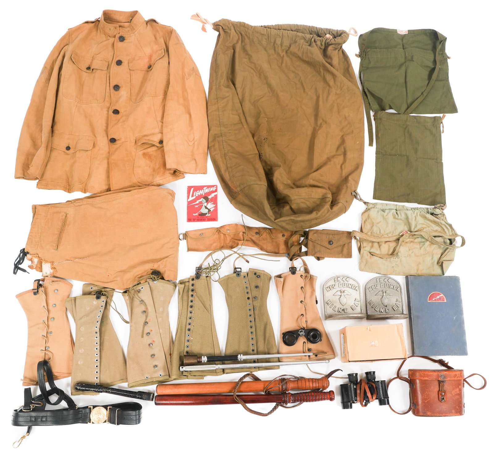 WWI - WWII USMC & ARMY M1912 UNIFORM & FIELD GEAR (1 of 16)