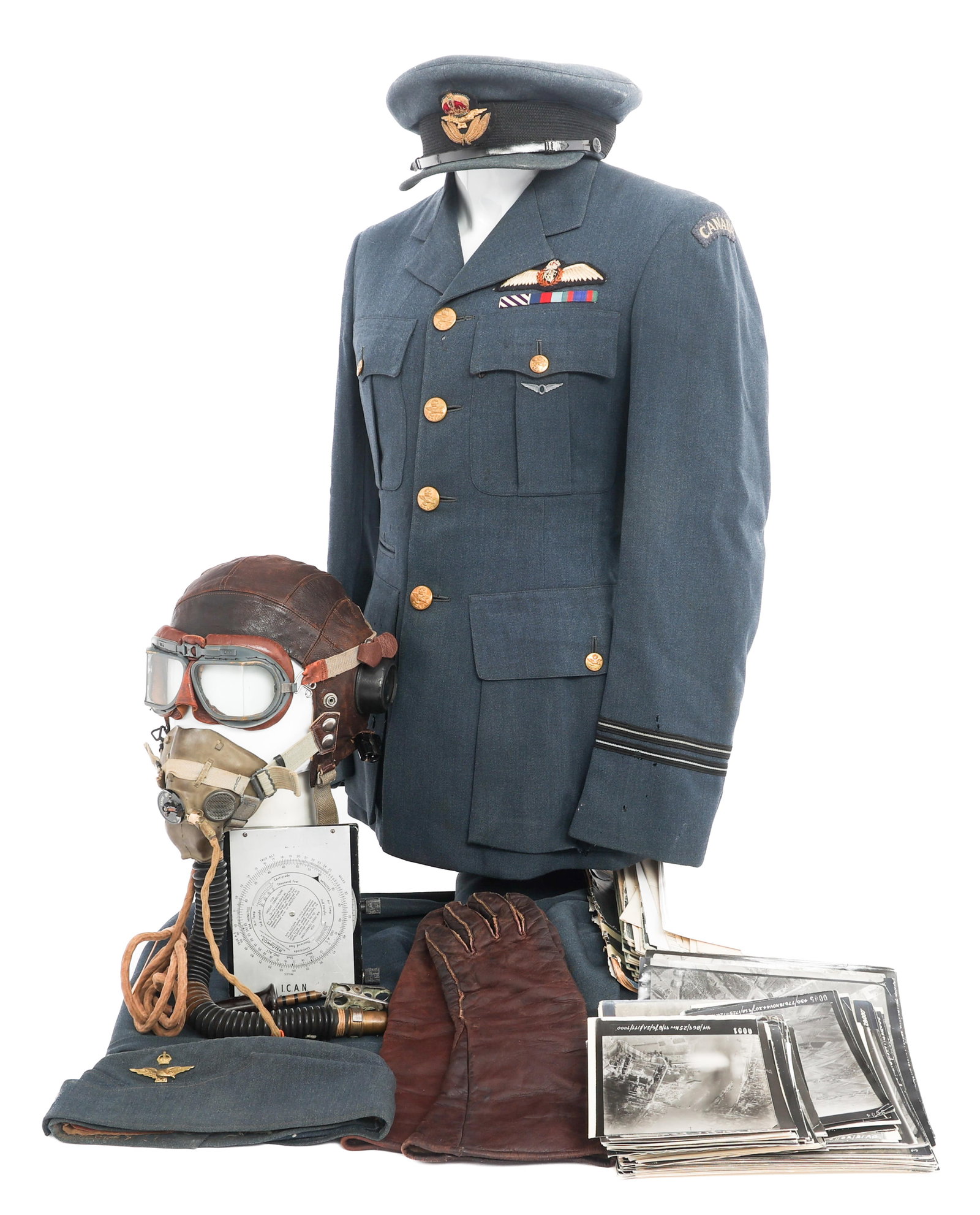 WWII RCAF NAMED RECON No. 400 SQDN. PILOT GROUPING (1 of 20)