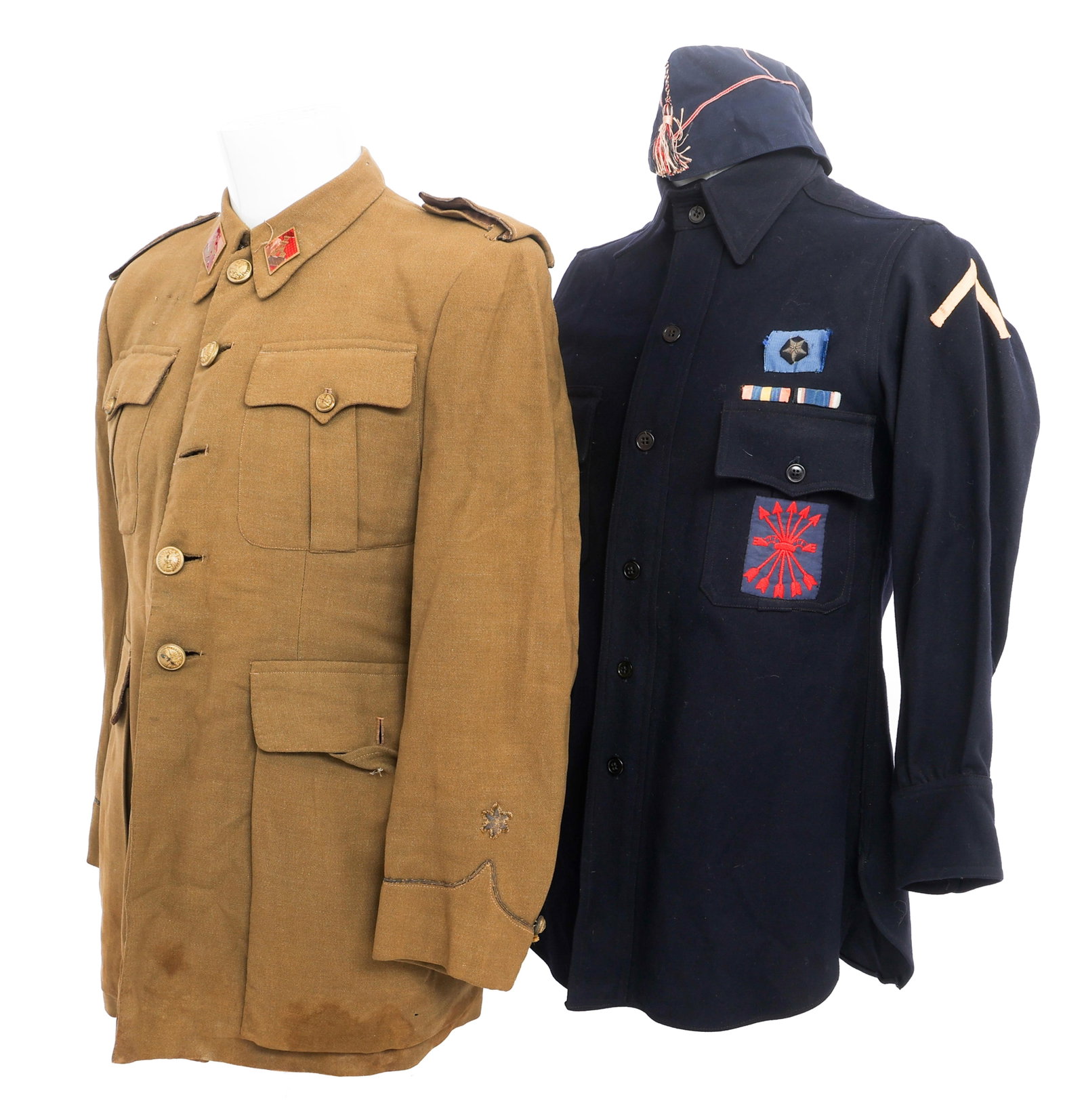 SPANISH CIVIL WAR FALANGE & NATIONALIST TUNICS (1 of 15)