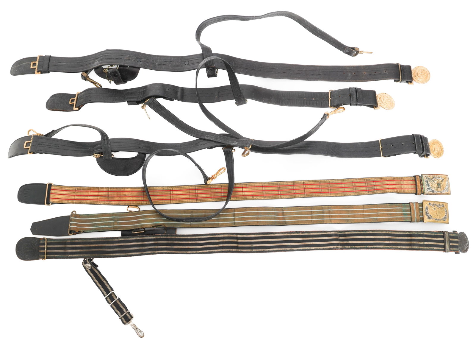 WWI - WWII US ARMY & NAVY OFFICER DRESS BELTS (1 of 20)