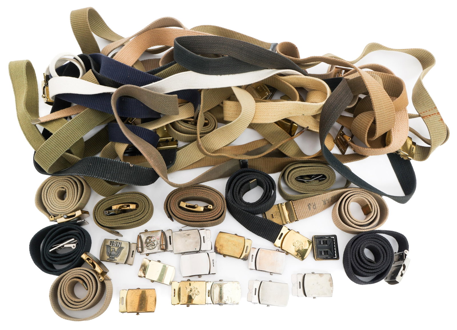 WWII - COLD WAR US ARMED FORCES WEB BELTS (1 of 7)