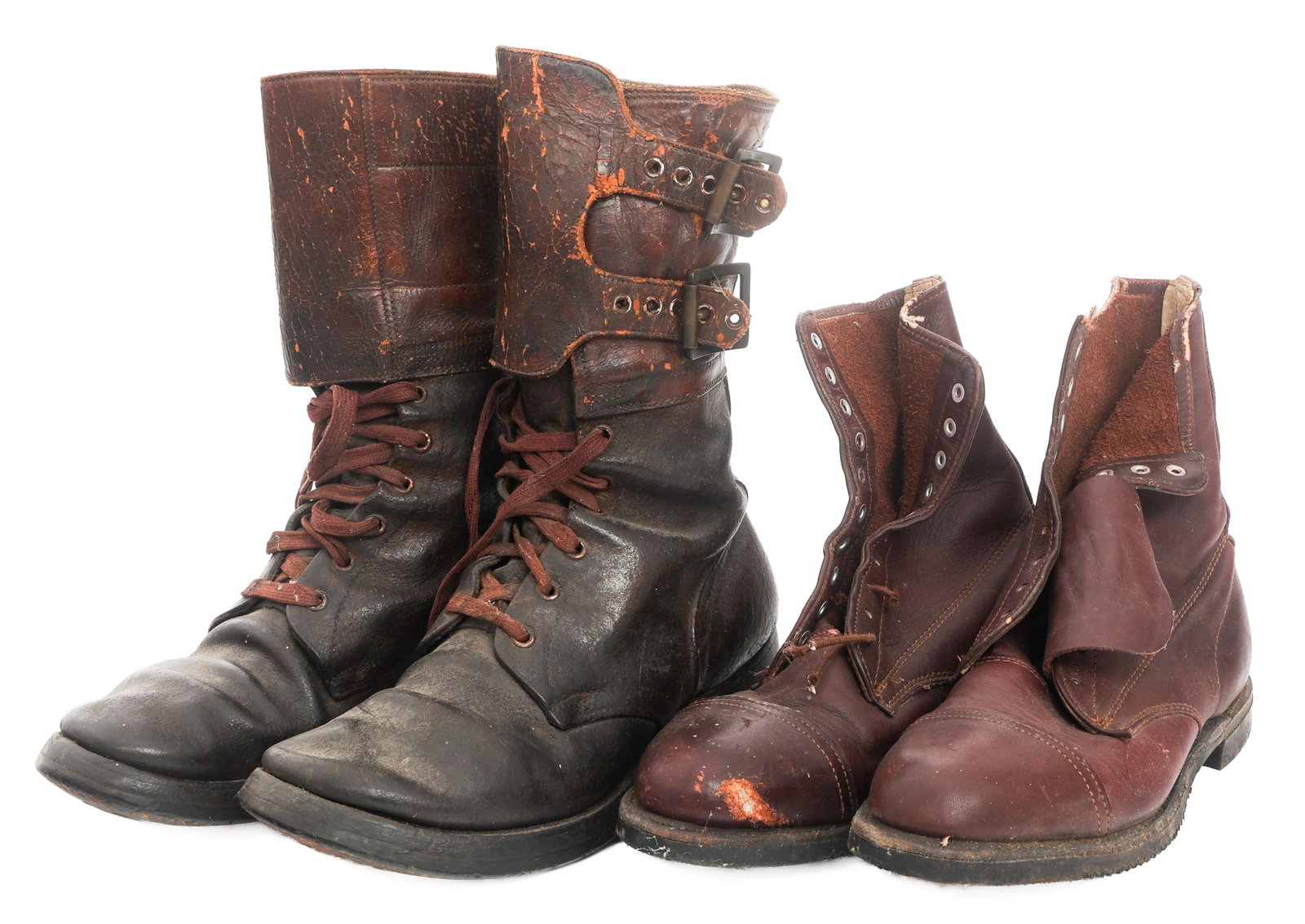 WWII US ARMY M43 DOUBLE BUCKLE & WOMENS BOOTS (1 of 14)