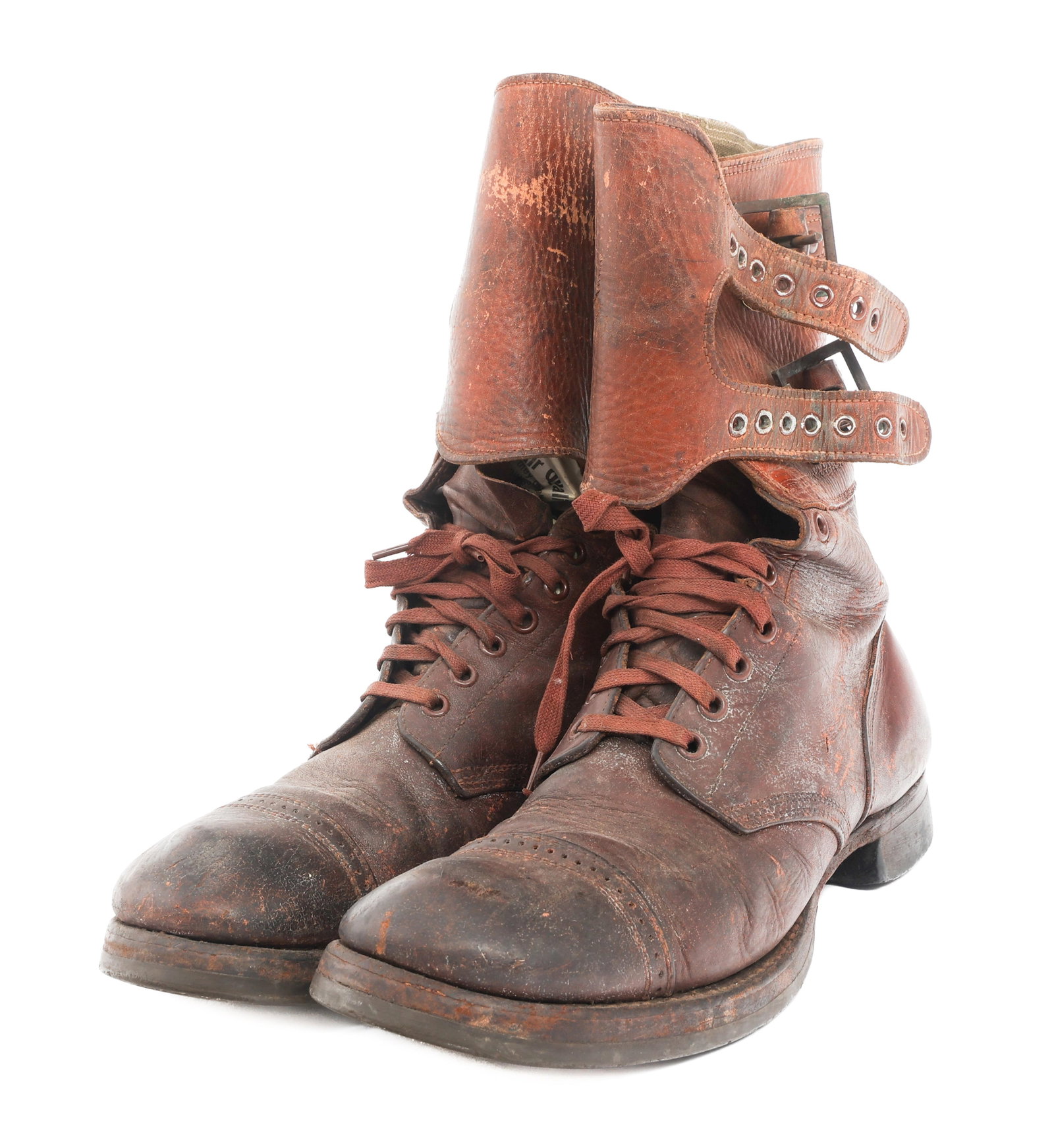 WWII US ARMY M43 DOUBLE BUCKLE COMBAT BOOTS (1 of 11)