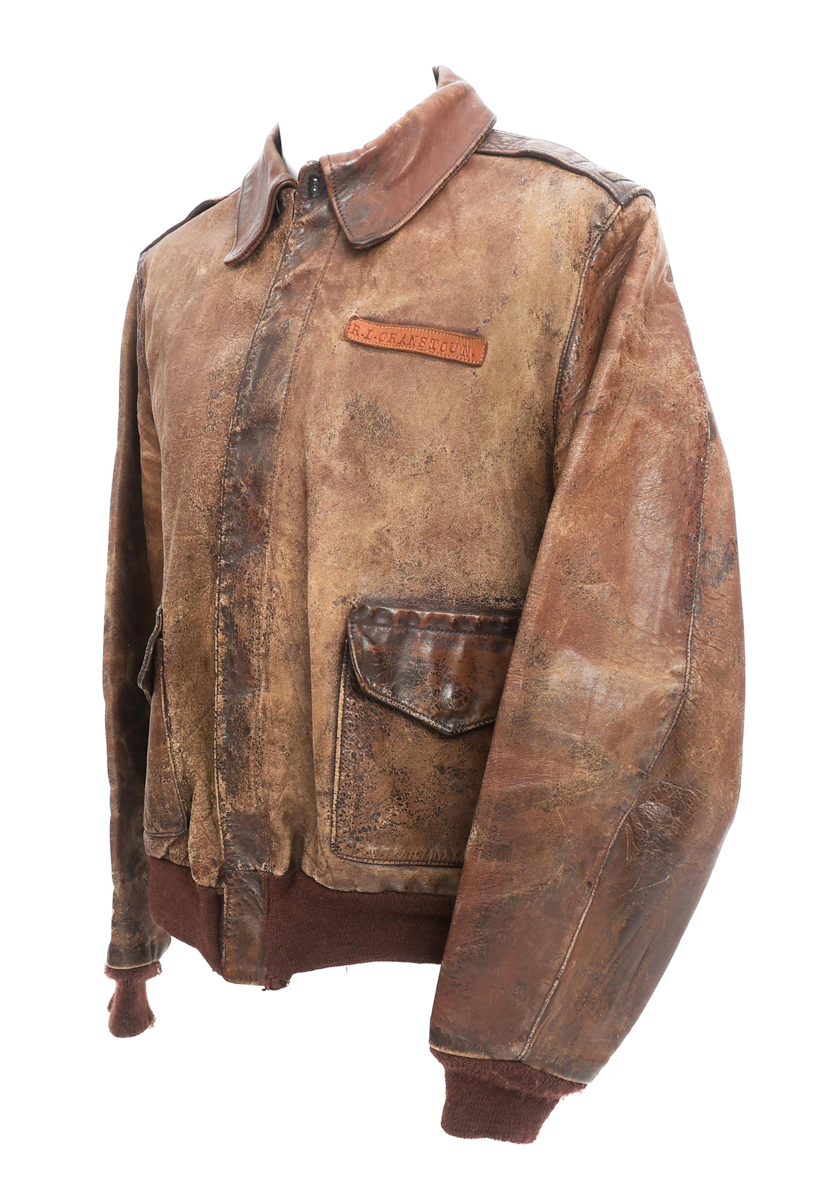 WWII US 8th AAF NAMED & PAINTED A2 FLIGHT JACKET (1 of 11)