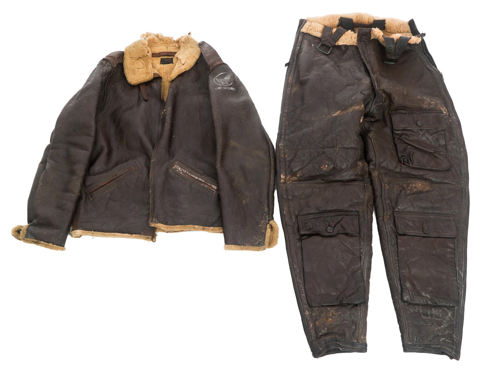 WWII USAAF TYPE B-6 FLIGHT JACKET & A-3 TROUSERS (1 of 16)