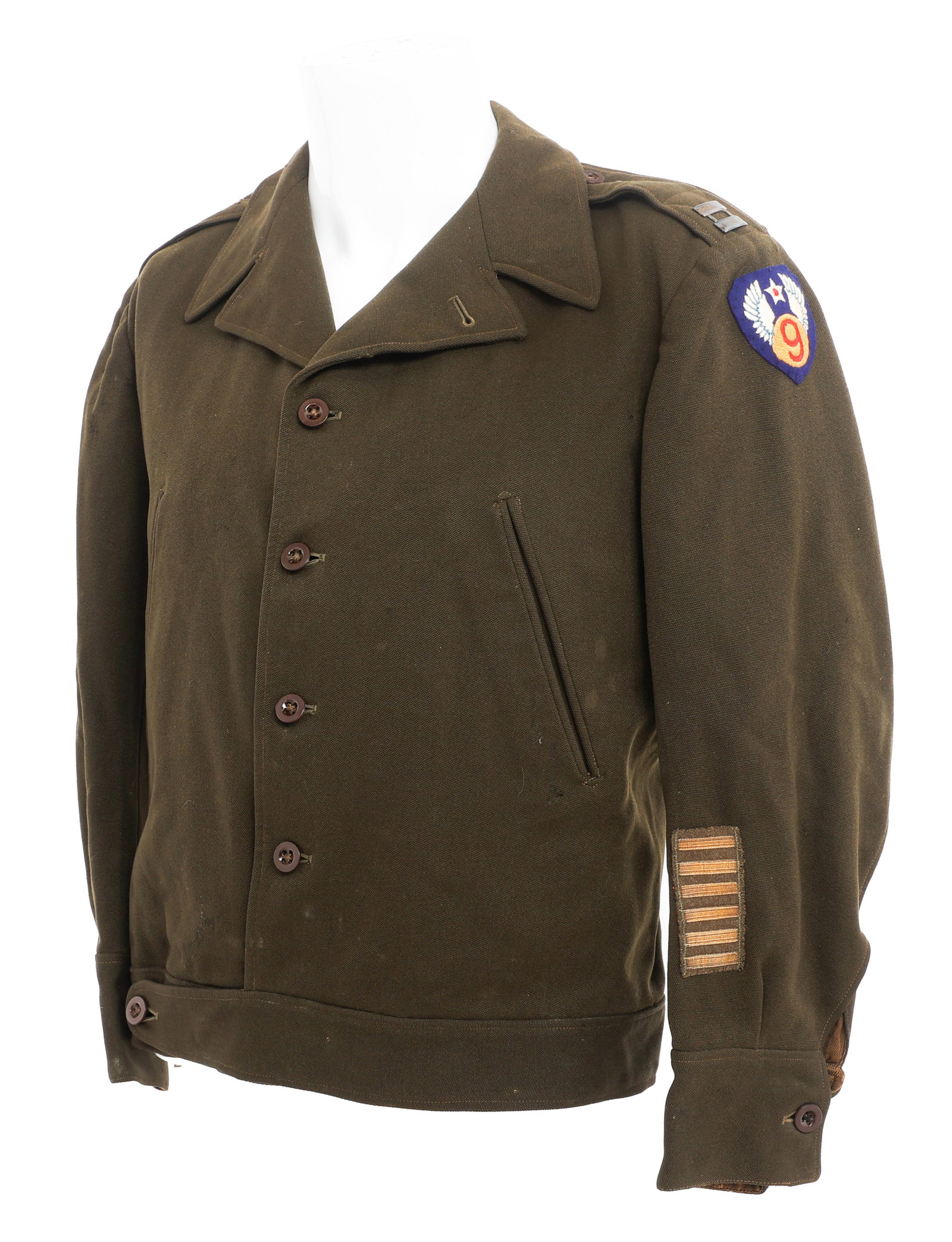 WWII USAAF UK CONTRACT NAMED OFFICER IKE JACKET (1 of 10)