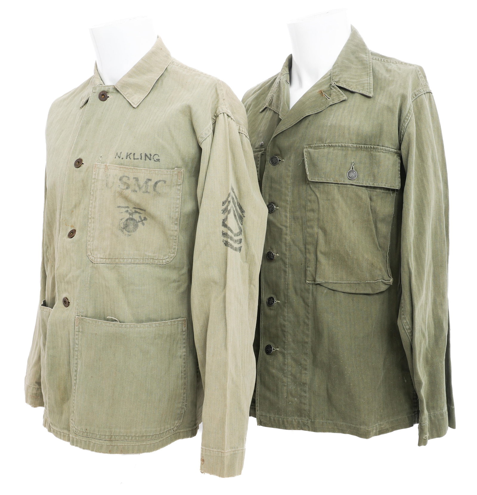 WWII USMC & ARMY NAMED UTILITY & FIELD JACKETS (1 of 12)