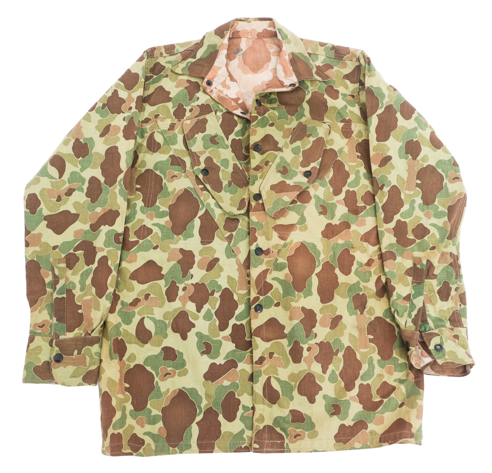 WWII USMC PARAMARINE P43 CAMOUFLAGE JUMP SHIRT (1 of 8)