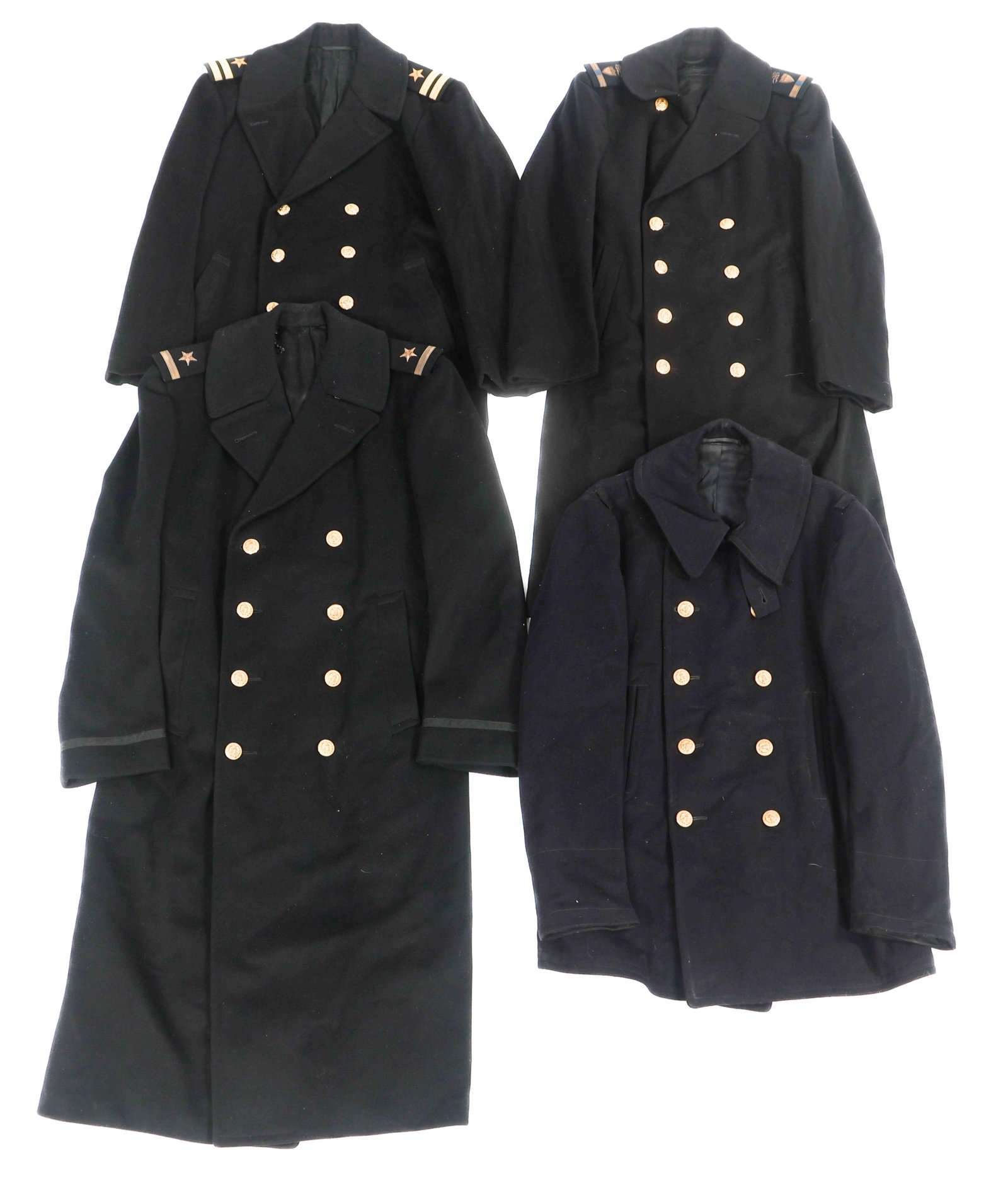 WWII - COLD WAR US NAVY OFFICER WOOL OVERCOATS (1 of 15)