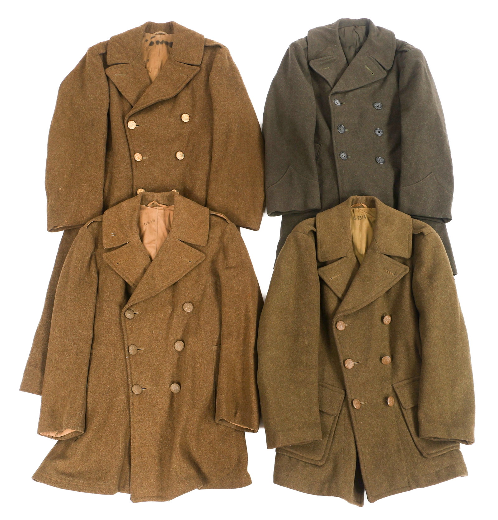 WWII US ARMY & USMC ENLISTED WINTER OVERCOATS (1 of 15)