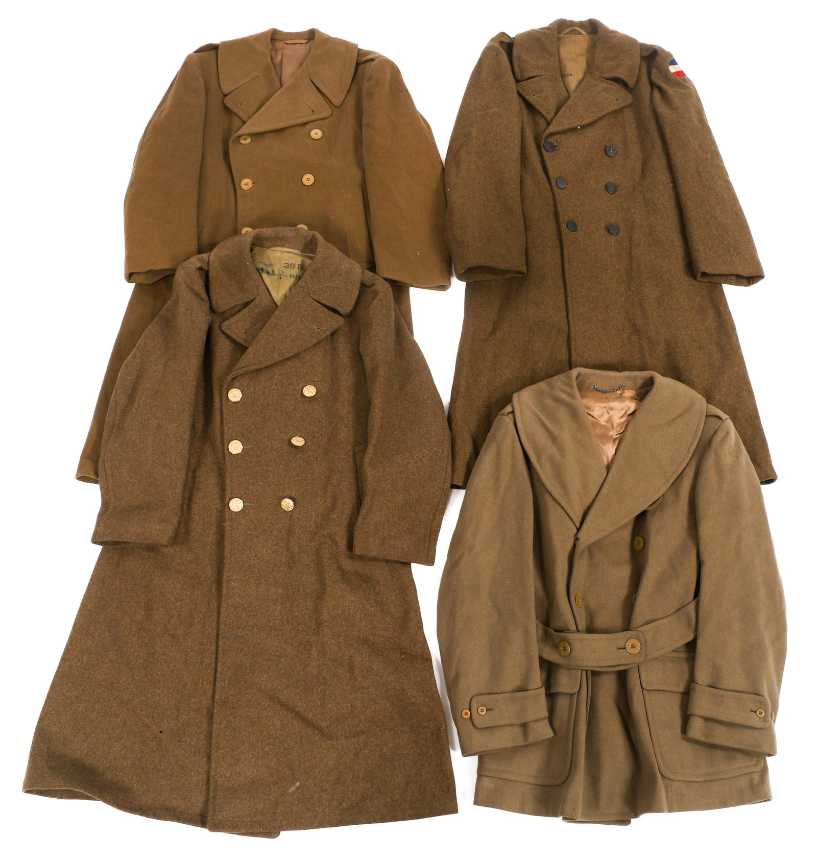 WWII US ARMY ENLISTED MAN WINTER OVERCOATS (1 of 18)