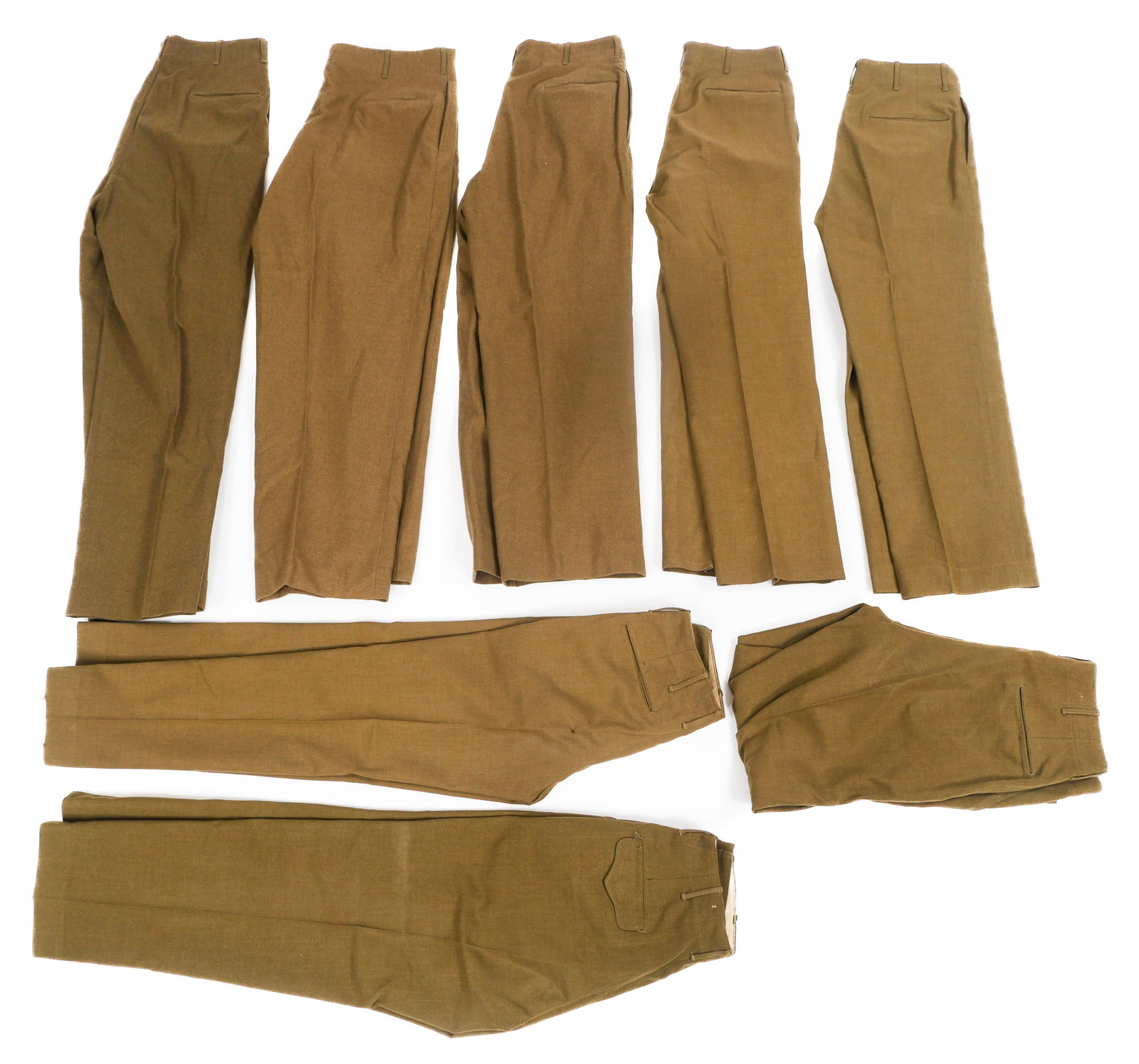 WWII US ARMY M37 WOOL LIGHT SHADE SERVICE PANTS (1 of 13)